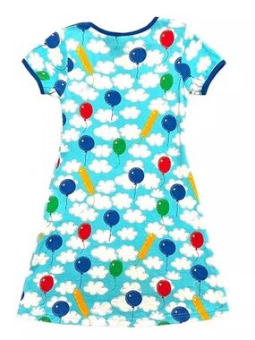 DUNS A Cloudy Day Balloon Print Dress Sz 116cm
